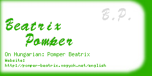 beatrix pomper business card
